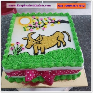 Bánh Sinh Nhật Con Trâu - LS15